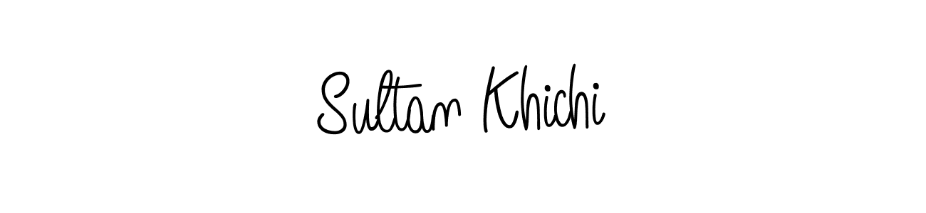 Use a signature maker to create a handwritten signature online. With this signature software, you can design (Angelique-Rose-font-FFP) your own signature for name Sultan Khichi. Sultan Khichi signature style 5 images and pictures png