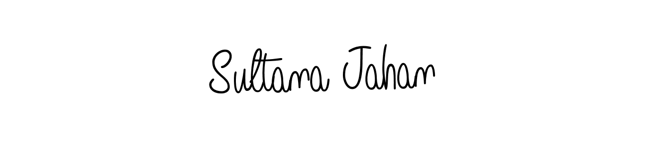 How to make Sultana Jahan name signature. Use Angelique-Rose-font-FFP style for creating short signs online. This is the latest handwritten sign. Sultana Jahan signature style 5 images and pictures png