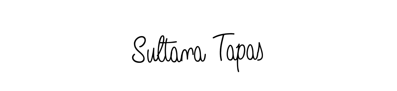 Use a signature maker to create a handwritten signature online. With this signature software, you can design (Angelique-Rose-font-FFP) your own signature for name Sultana Tapas. Sultana Tapas signature style 5 images and pictures png