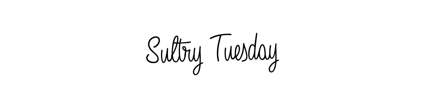 How to make Sultry Tuesday name signature. Use Angelique-Rose-font-FFP style for creating short signs online. This is the latest handwritten sign. Sultry Tuesday signature style 5 images and pictures png
