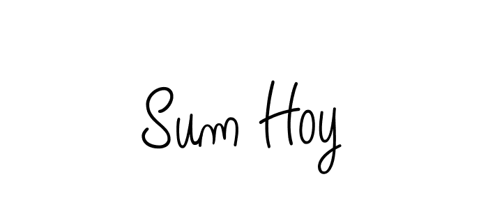 Design your own signature with our free online signature maker. With this signature software, you can create a handwritten (Angelique-Rose-font-FFP) signature for name Sum Hoy. Sum Hoy signature style 5 images and pictures png