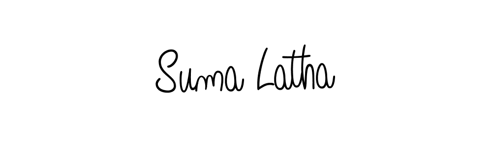 How to make Suma Latha signature? Angelique-Rose-font-FFP is a professional autograph style. Create handwritten signature for Suma Latha name. Suma Latha signature style 5 images and pictures png