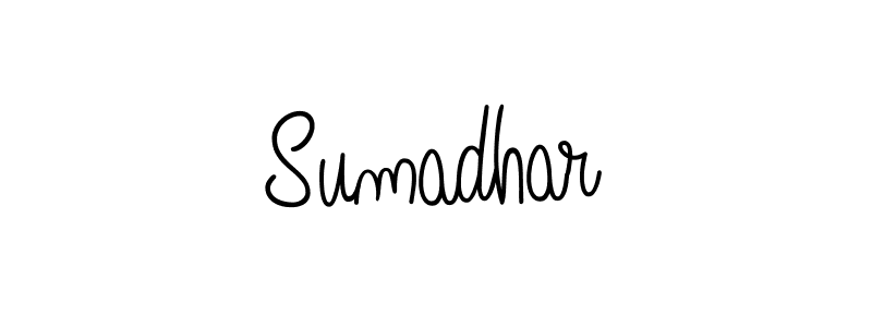 Create a beautiful signature design for name Sumadhar. With this signature (Angelique-Rose-font-FFP) fonts, you can make a handwritten signature for free. Sumadhar signature style 5 images and pictures png