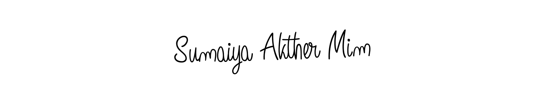 Also we have Sumaiya Akther Mim name is the best signature style. Create professional handwritten signature collection using Angelique-Rose-font-FFP autograph style. Sumaiya Akther Mim signature style 5 images and pictures png