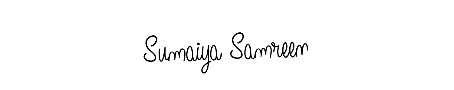 How to Draw Sumaiya Samreen signature style? Angelique-Rose-font-FFP is a latest design signature styles for name Sumaiya Samreen. Sumaiya Samreen signature style 5 images and pictures png