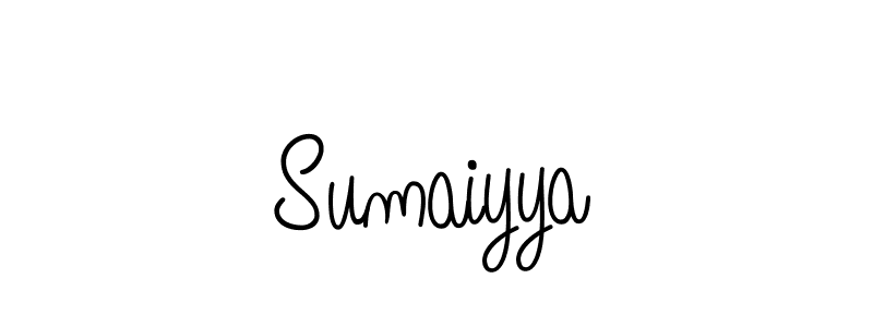 You should practise on your own different ways (Angelique-Rose-font-FFP) to write your name (Sumaiyya) in signature. don't let someone else do it for you. Sumaiyya signature style 5 images and pictures png