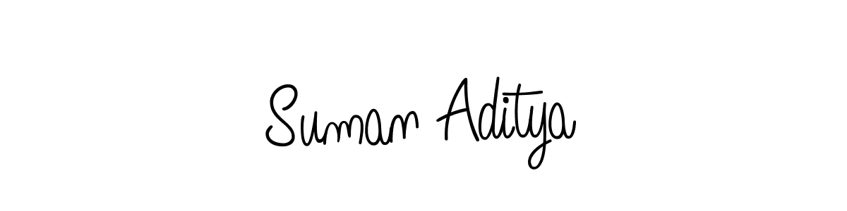 Also You can easily find your signature by using the search form. We will create Suman Aditya name handwritten signature images for you free of cost using Angelique-Rose-font-FFP sign style. Suman Aditya signature style 5 images and pictures png
