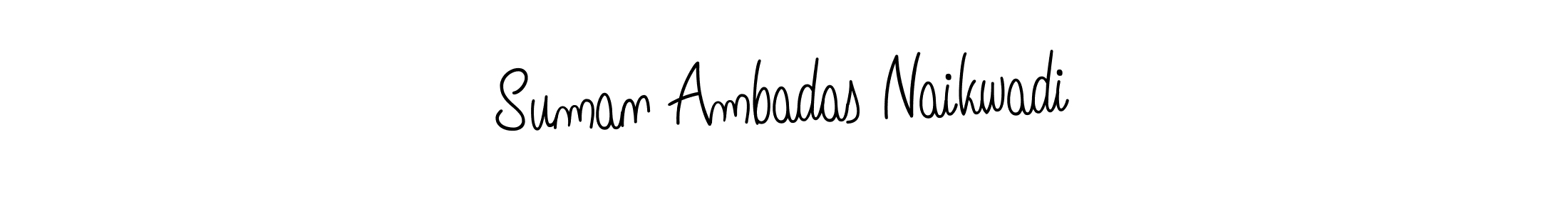 Create a beautiful signature design for name Suman Ambadas Naikwadi. With this signature (Angelique-Rose-font-FFP) fonts, you can make a handwritten signature for free. Suman Ambadas Naikwadi signature style 5 images and pictures png