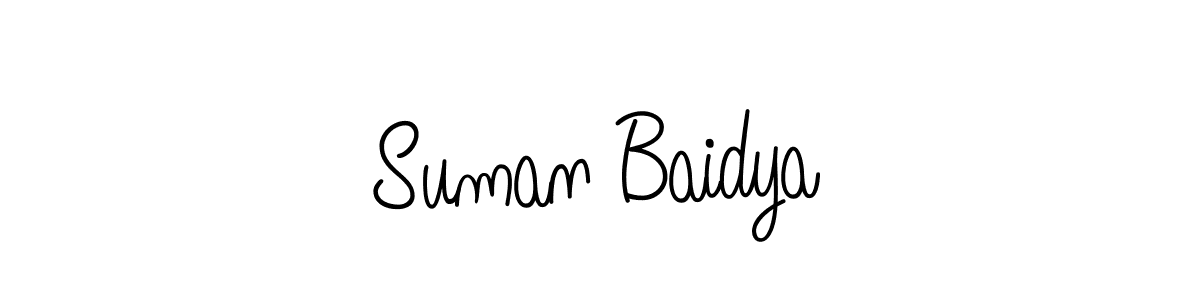 Create a beautiful signature design for name Suman Baidya. With this signature (Angelique-Rose-font-FFP) fonts, you can make a handwritten signature for free. Suman Baidya signature style 5 images and pictures png