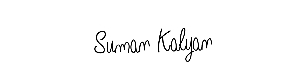 Create a beautiful signature design for name Suman Kalyan. With this signature (Angelique-Rose-font-FFP) fonts, you can make a handwritten signature for free. Suman Kalyan signature style 5 images and pictures png