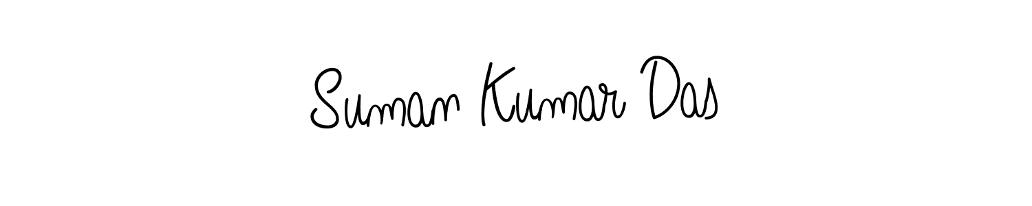 The best way (Angelique-Rose-font-FFP) to make a short signature is to pick only two or three words in your name. The name Suman Kumar Das include a total of six letters. For converting this name. Suman Kumar Das signature style 5 images and pictures png