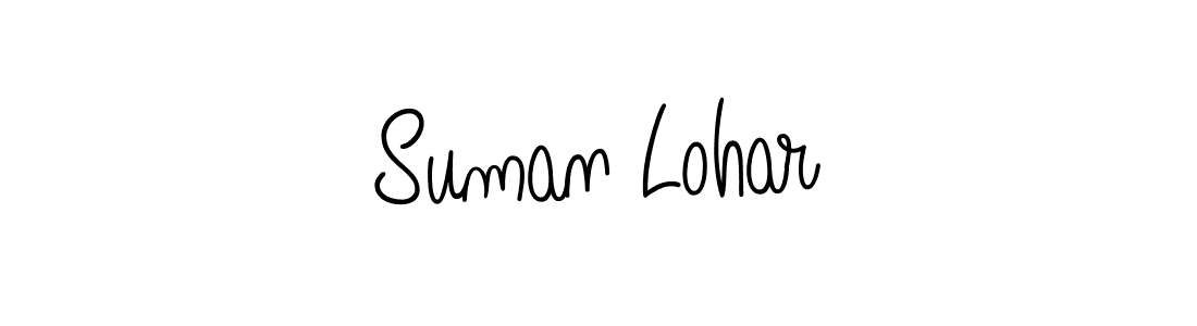 Suman Lohar stylish signature style. Best Handwritten Sign (Angelique-Rose-font-FFP) for my name. Handwritten Signature Collection Ideas for my name Suman Lohar. Suman Lohar signature style 5 images and pictures png