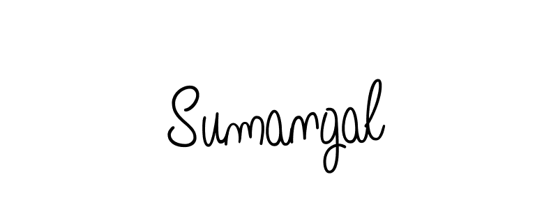 How to Draw Sumangal signature style? Angelique-Rose-font-FFP is a latest design signature styles for name Sumangal. Sumangal signature style 5 images and pictures png