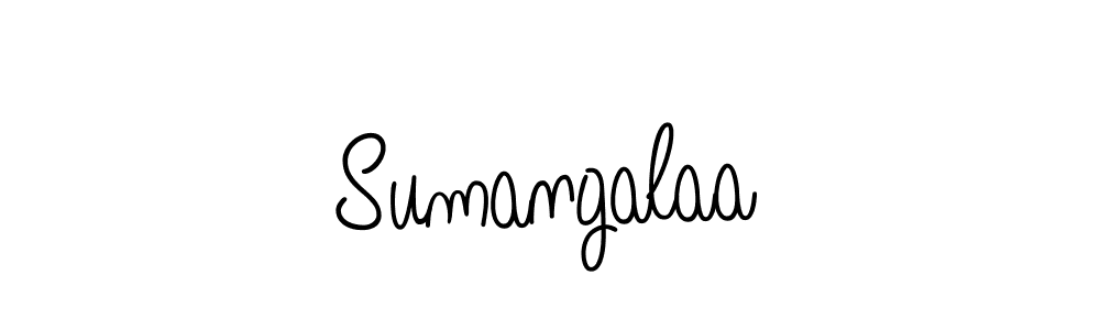 The best way (Angelique-Rose-font-FFP) to make a short signature is to pick only two or three words in your name. The name Sumangalaa include a total of six letters. For converting this name. Sumangalaa signature style 5 images and pictures png