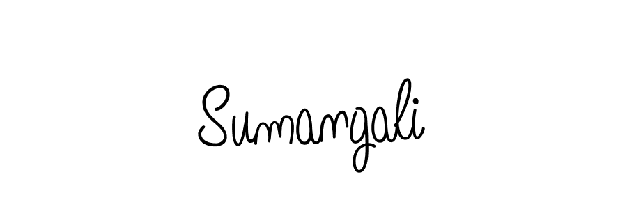 Design your own signature with our free online signature maker. With this signature software, you can create a handwritten (Angelique-Rose-font-FFP) signature for name Sumangali. Sumangali signature style 5 images and pictures png