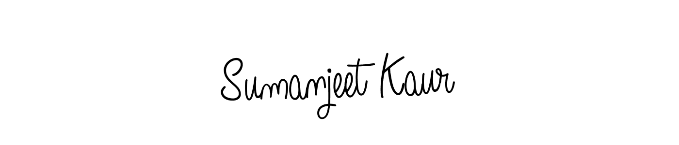 Sumanjeet Kaur stylish signature style. Best Handwritten Sign (Angelique-Rose-font-FFP) for my name. Handwritten Signature Collection Ideas for my name Sumanjeet Kaur. Sumanjeet Kaur signature style 5 images and pictures png