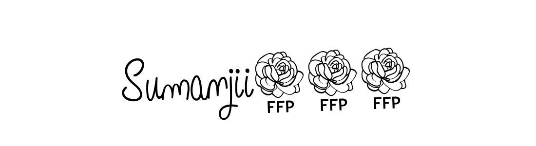 if you are searching for the best signature style for your name Sumanjii101. so please give up your signature search. here we have designed multiple signature styles  using Angelique-Rose-font-FFP. Sumanjii101 signature style 5 images and pictures png