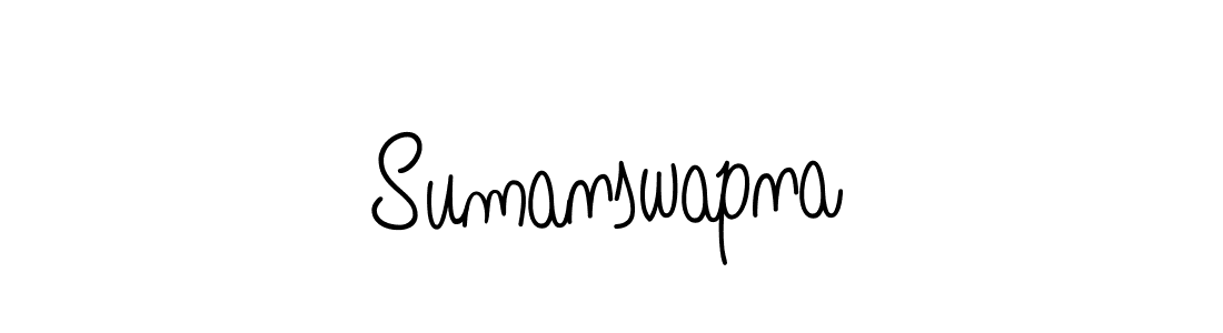 The best way (Angelique-Rose-font-FFP) to make a short signature is to pick only two or three words in your name. The name Sumanswapna include a total of six letters. For converting this name. Sumanswapna signature style 5 images and pictures png