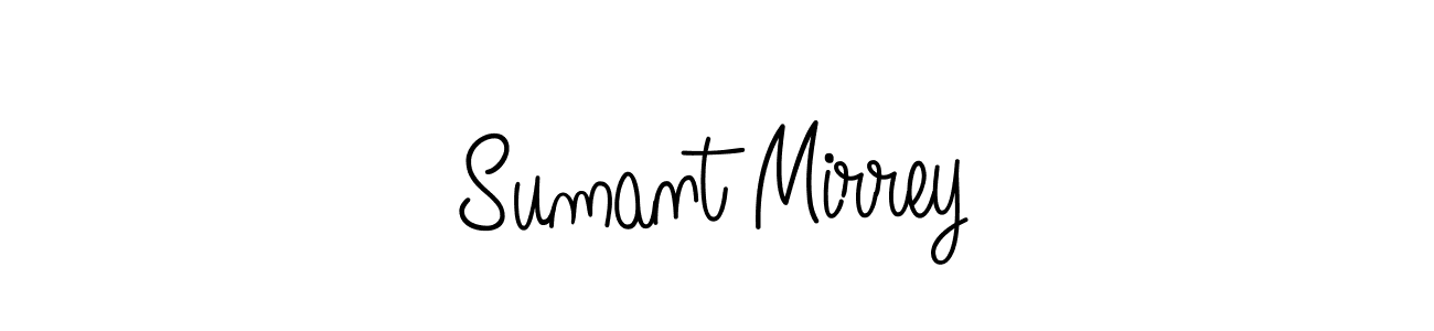 Sumant Mirrey stylish signature style. Best Handwritten Sign (Angelique-Rose-font-FFP) for my name. Handwritten Signature Collection Ideas for my name Sumant Mirrey. Sumant Mirrey signature style 5 images and pictures png