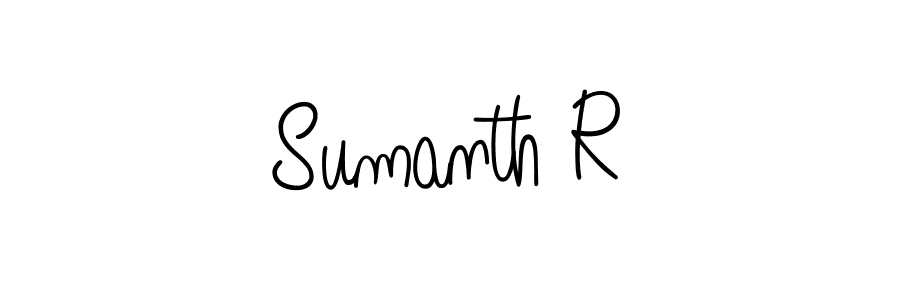 Sumanth R stylish signature style. Best Handwritten Sign (Angelique-Rose-font-FFP) for my name. Handwritten Signature Collection Ideas for my name Sumanth R. Sumanth R signature style 5 images and pictures png