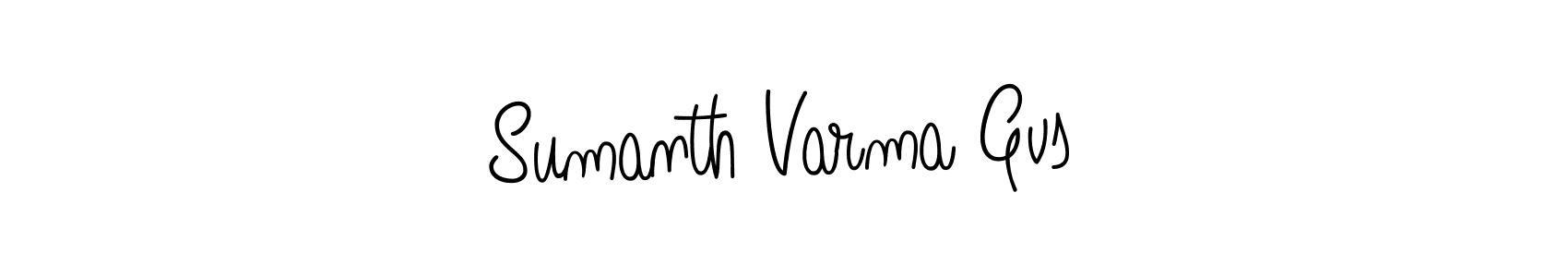 Similarly Angelique-Rose-font-FFP is the best handwritten signature design. Signature creator online .You can use it as an online autograph creator for name Sumanth Varma Gvs. Sumanth Varma Gvs signature style 5 images and pictures png