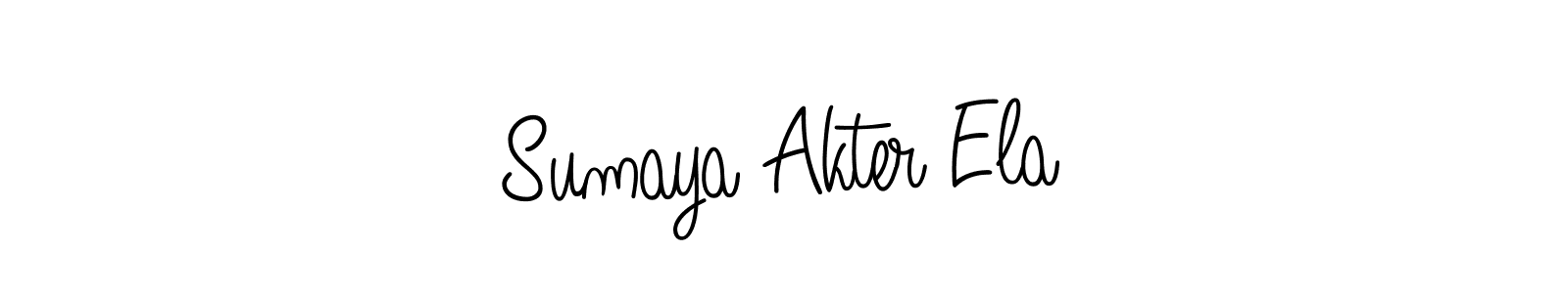 Here are the top 10 professional signature styles for the name Sumaya Akter Ela. These are the best autograph styles you can use for your name. Sumaya Akter Ela signature style 5 images and pictures png