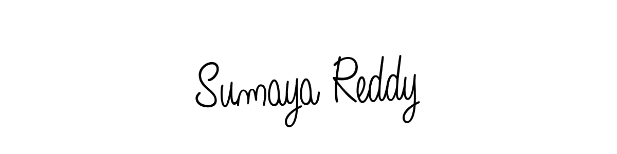 You should practise on your own different ways (Angelique-Rose-font-FFP) to write your name (Sumaya Reddy) in signature. don't let someone else do it for you. Sumaya Reddy signature style 5 images and pictures png