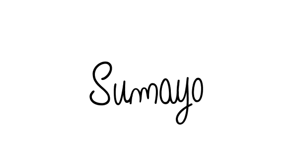 Design your own signature with our free online signature maker. With this signature software, you can create a handwritten (Angelique-Rose-font-FFP) signature for name Sumayo. Sumayo signature style 5 images and pictures png