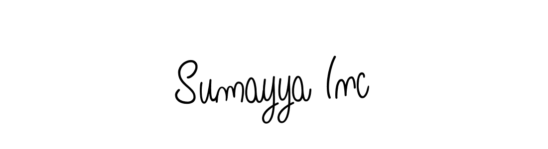 Once you've used our free online signature maker to create your best signature Angelique-Rose-font-FFP style, it's time to enjoy all of the benefits that Sumayya Inc name signing documents. Sumayya Inc signature style 5 images and pictures png