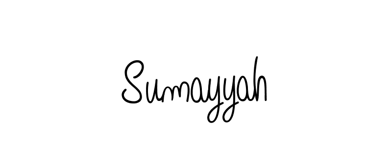 Sumayyah stylish signature style. Best Handwritten Sign (Angelique-Rose-font-FFP) for my name. Handwritten Signature Collection Ideas for my name Sumayyah. Sumayyah signature style 5 images and pictures png