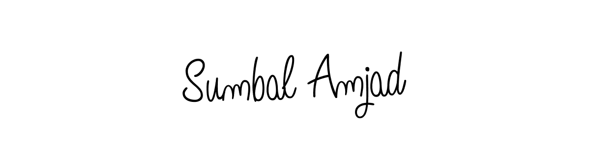 Sumbal Amjad stylish signature style. Best Handwritten Sign (Angelique-Rose-font-FFP) for my name. Handwritten Signature Collection Ideas for my name Sumbal Amjad. Sumbal Amjad signature style 5 images and pictures png