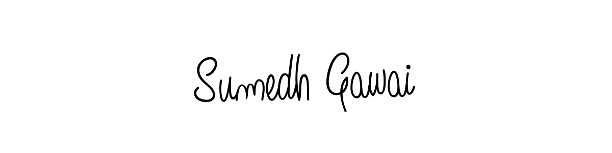 How to make Sumedh Gawai name signature. Use Angelique-Rose-font-FFP style for creating short signs online. This is the latest handwritten sign. Sumedh Gawai signature style 5 images and pictures png