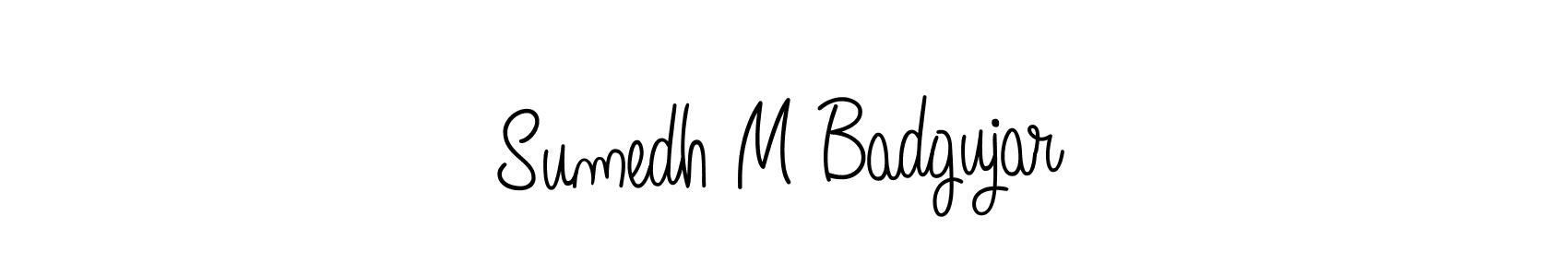 Once you've used our free online signature maker to create your best signature Angelique-Rose-font-FFP style, it's time to enjoy all of the benefits that Sumedh M Badgujar name signing documents. Sumedh M Badgujar signature style 5 images and pictures png