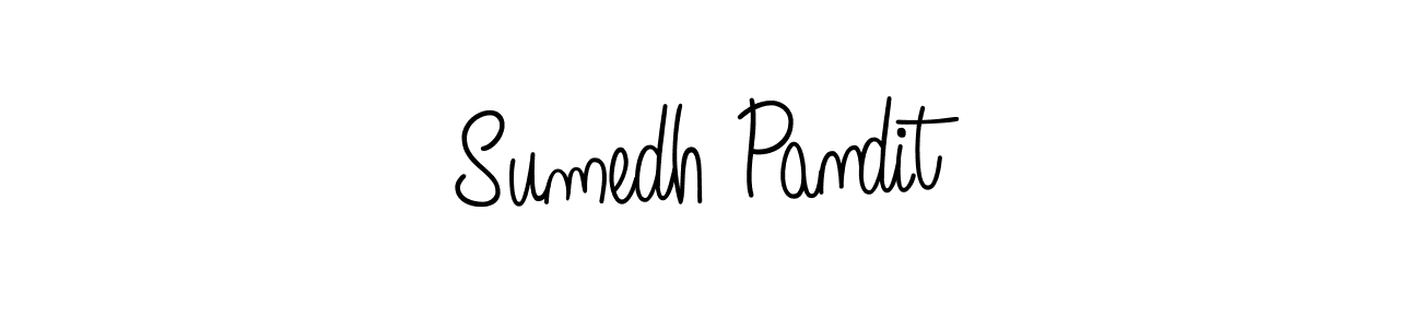 You should practise on your own different ways (Angelique-Rose-font-FFP) to write your name (Sumedh Pandit) in signature. don't let someone else do it for you. Sumedh Pandit signature style 5 images and pictures png