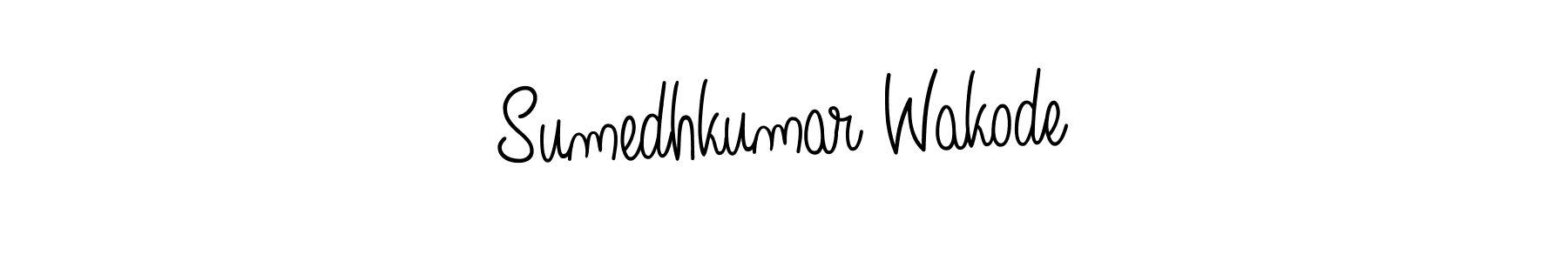 Use a signature maker to create a handwritten signature online. With this signature software, you can design (Angelique-Rose-font-FFP) your own signature for name Sumedhkumar Wakode. Sumedhkumar Wakode signature style 5 images and pictures png