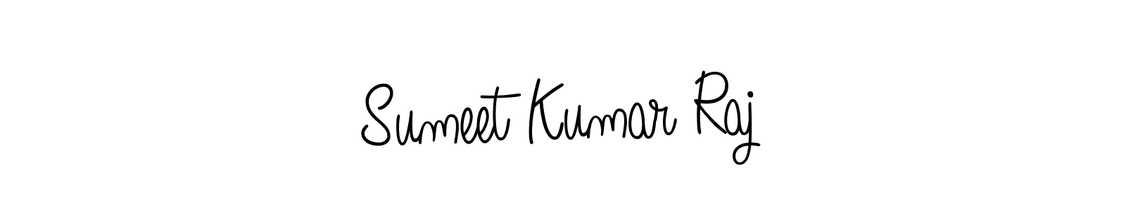 Design your own signature with our free online signature maker. With this signature software, you can create a handwritten (Angelique-Rose-font-FFP) signature for name Sumeet Kumar Raj. Sumeet Kumar Raj signature style 5 images and pictures png