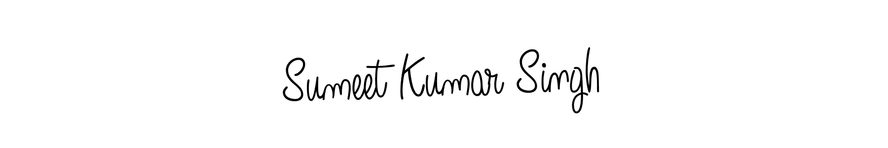 How to make Sumeet Kumar Singh name signature. Use Angelique-Rose-font-FFP style for creating short signs online. This is the latest handwritten sign. Sumeet Kumar Singh signature style 5 images and pictures png
