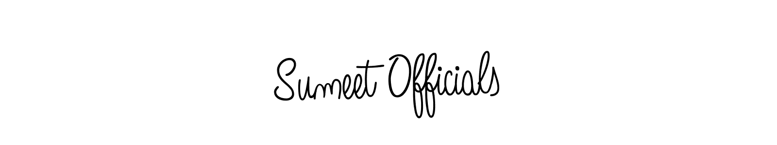 The best way (Angelique-Rose-font-FFP) to make a short signature is to pick only two or three words in your name. The name Sumeet Officials include a total of six letters. For converting this name. Sumeet Officials signature style 5 images and pictures png