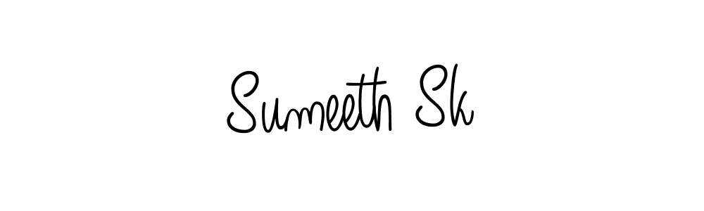 Make a beautiful signature design for name Sumeeth Sk. With this signature (Angelique-Rose-font-FFP) style, you can create a handwritten signature for free. Sumeeth Sk signature style 5 images and pictures png