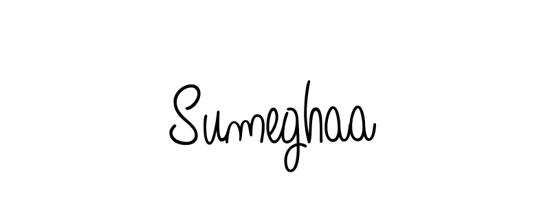 Design your own signature with our free online signature maker. With this signature software, you can create a handwritten (Angelique-Rose-font-FFP) signature for name Sumeghaa. Sumeghaa signature style 5 images and pictures png
