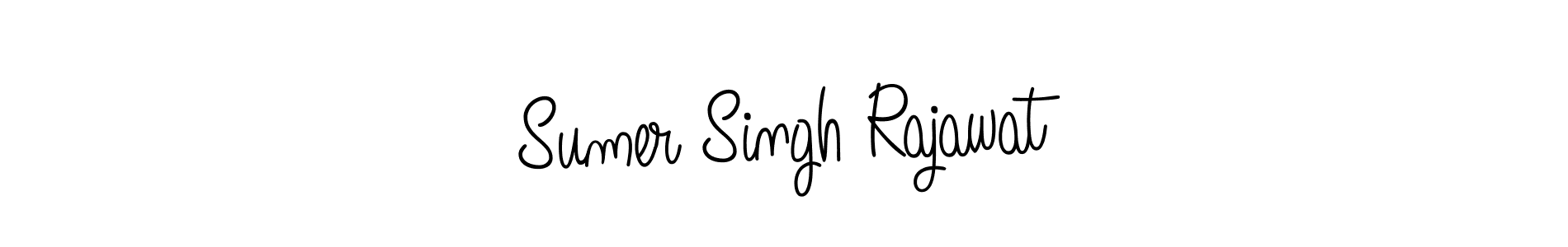 How to make Sumer Singh Rajawat name signature. Use Angelique-Rose-font-FFP style for creating short signs online. This is the latest handwritten sign. Sumer Singh Rajawat signature style 5 images and pictures png