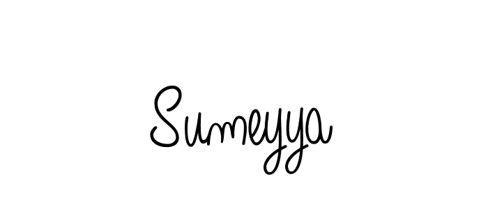 How to Draw Sumeyya signature style? Angelique-Rose-font-FFP is a latest design signature styles for name Sumeyya. Sumeyya signature style 5 images and pictures png