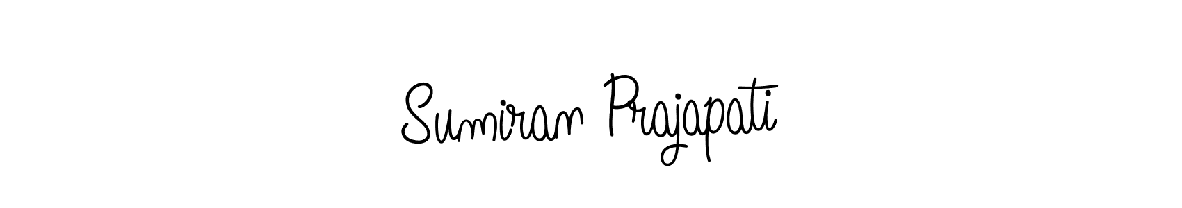 Make a short Sumiran Prajapati signature style. Manage your documents anywhere anytime using Angelique-Rose-font-FFP. Create and add eSignatures, submit forms, share and send files easily. Sumiran Prajapati signature style 5 images and pictures png