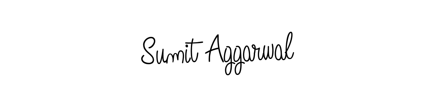 Make a beautiful signature design for name Sumit Aggarwal. With this signature (Angelique-Rose-font-FFP) style, you can create a handwritten signature for free. Sumit Aggarwal signature style 5 images and pictures png