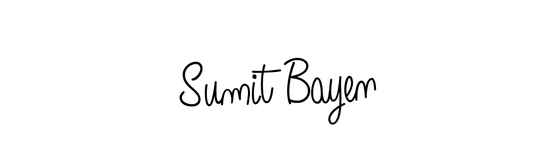 Design your own signature with our free online signature maker. With this signature software, you can create a handwritten (Angelique-Rose-font-FFP) signature for name Sumit Bayen. Sumit Bayen signature style 5 images and pictures png