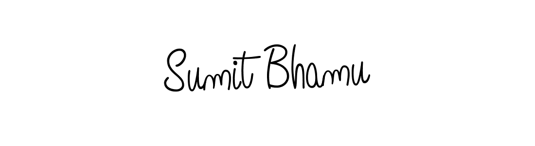 Use a signature maker to create a handwritten signature online. With this signature software, you can design (Angelique-Rose-font-FFP) your own signature for name Sumit Bhamu. Sumit Bhamu signature style 5 images and pictures png