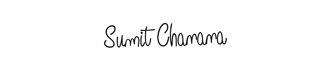 Make a beautiful signature design for name Sumit Chanana. With this signature (Angelique-Rose-font-FFP) style, you can create a handwritten signature for free. Sumit Chanana signature style 5 images and pictures png