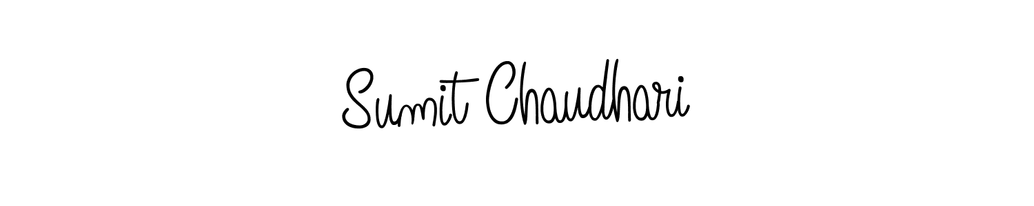 Design your own signature with our free online signature maker. With this signature software, you can create a handwritten (Angelique-Rose-font-FFP) signature for name Sumit Chaudhari. Sumit Chaudhari signature style 5 images and pictures png