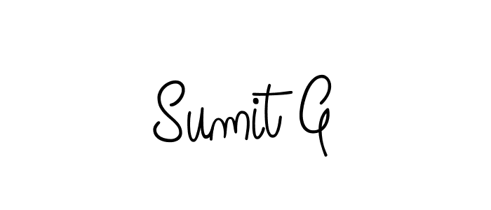 Also You can easily find your signature by using the search form. We will create Sumit G name handwritten signature images for you free of cost using Angelique-Rose-font-FFP sign style. Sumit G signature style 5 images and pictures png