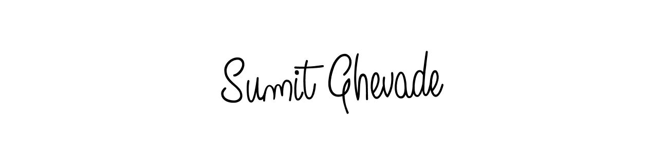 You should practise on your own different ways (Angelique-Rose-font-FFP) to write your name (Sumit Ghevade) in signature. don't let someone else do it for you. Sumit Ghevade signature style 5 images and pictures png